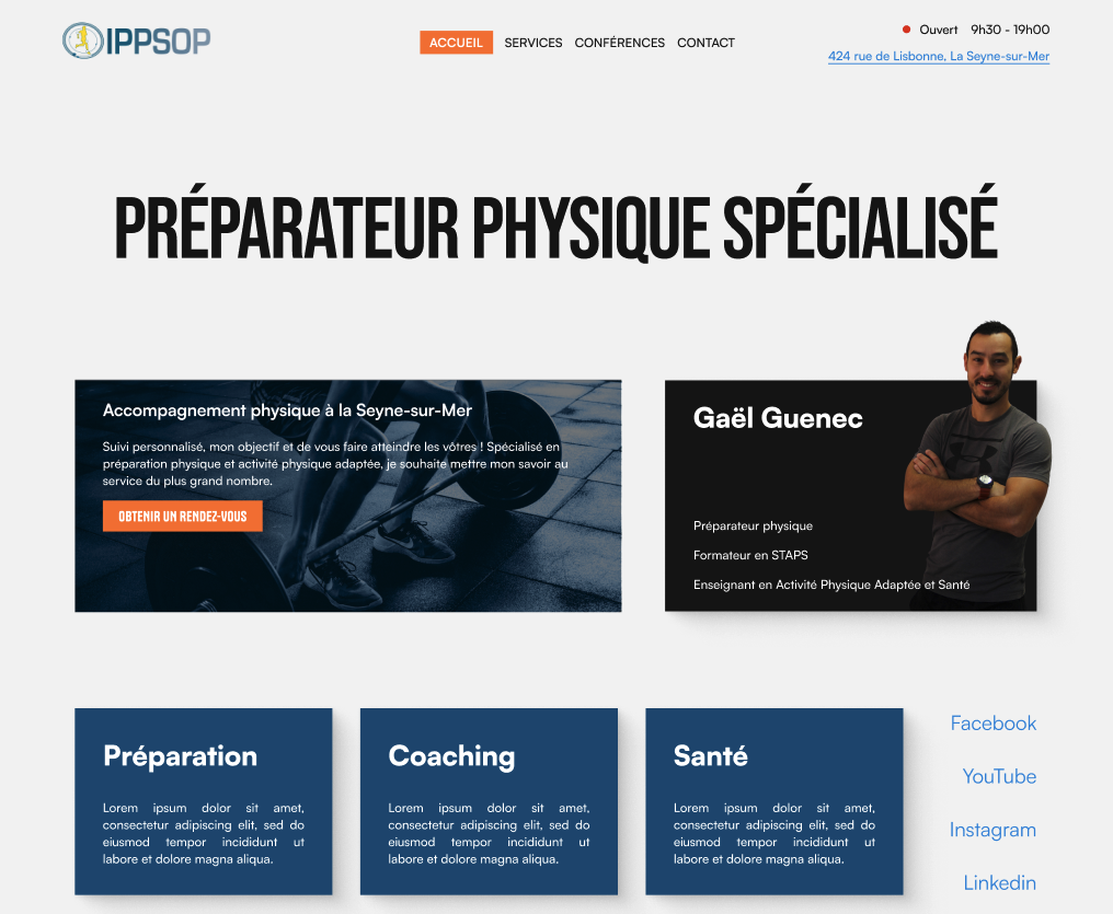 IPPSOP project mockup